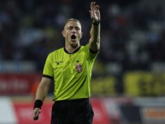 Pavle Ilić sudi meč Lige konferencija Pavle Ilić na utakmici Čukarički - TSC