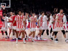 Vlade Đurović o Kodiju Mekintajeru Saša Obradović na utakmici protiv Žalgirisa