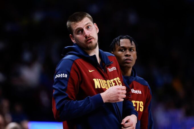 Nikola Jokić na meču Denver - Minesota