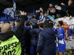 Plava Unija pevala zbog povratka na Omladinski stadion, ispratila igrače OFK Beograda uz poznatu pesmu Plava Unija pevala zbog povratka na Omladinski stadion, ispratila igrače OFK Beograda uz poznatu pesmu