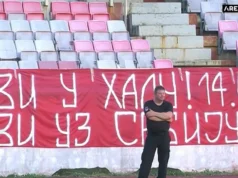 Predivna poruka na stadionu u Nišu dok se Radnički bori za opstanak, ovako se voli Srbija Predivna poruka na stadionu u Nišu dok se Radnički bori za opstanak, ovako se voli Srbija