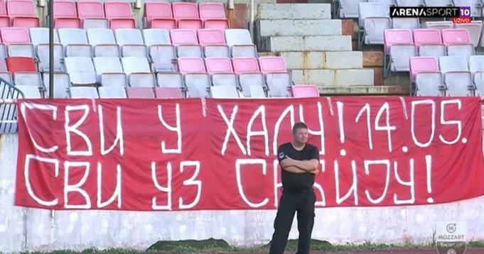 Predivna poruka na stadionu u Nišu dok se Radnički bori za opstanak, ovako se voli Srbija