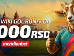 Voleli ga ili ne – večeras navijate za Ronalda! Meridian za svaki gol Portugalca daje 1.000 DINARA! Voleli ga ili ne – večeras navijate za Ronalda! Meridian za svaki gol Portugalca daje 1.000 DINARA!