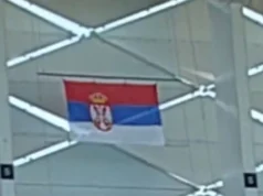 Fudbaleri Partizana odradili poslednji trening na Nacionalnom stadionu, u Luksemburgu i zastava Srbije Fudbaleri Partizana odradili poslednji trening na Nacionalnom stadionu, u Luksemburgu i zastava Srbije